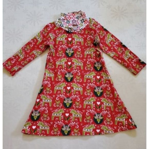 Jelly The Pug Girls Size 7 Holiday Savannah Knit Dress Only - Picture 1 of 3
